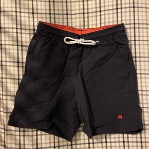 Brooks Brothers size s navy swim trunks